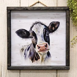 Bed skirts for beds with a metal frameBlack & White Cow Portrait Print 12"