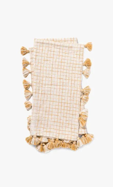 Recycled polyester blankets for an eco - conscious optionBleu Ivory Throw