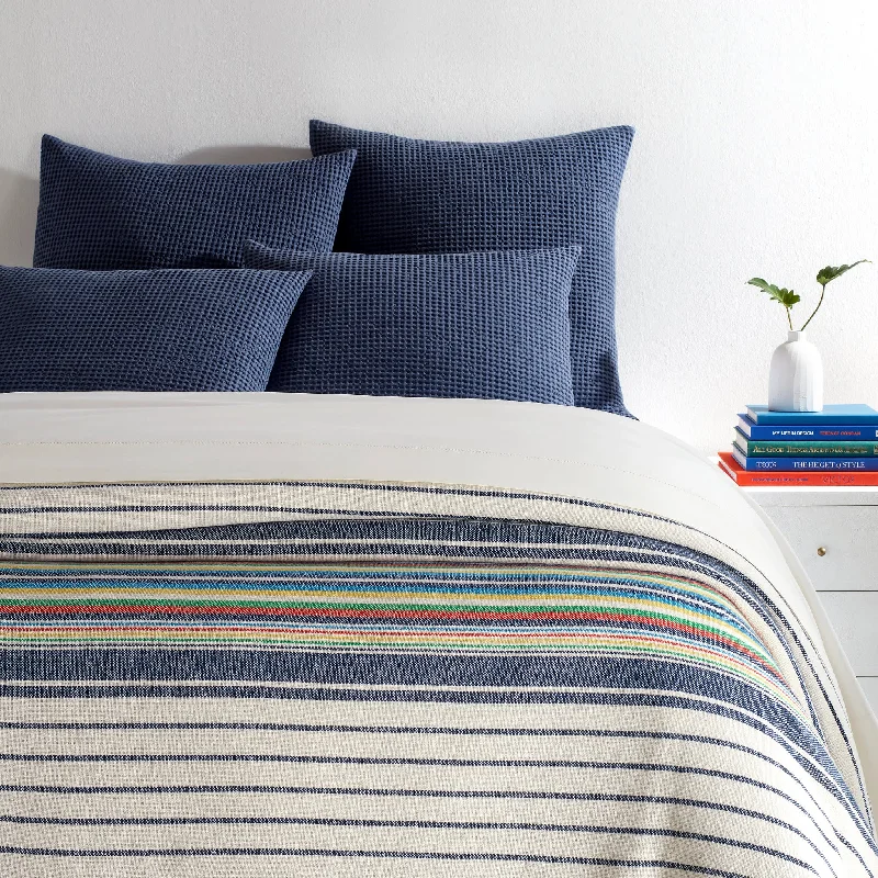 Silk blankets with a smooth and elegant touchBoardwalk Stripe Multi Blanket