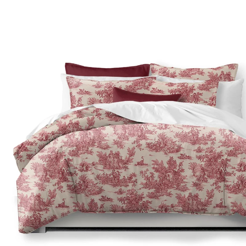 Duvet covers suitable for use with synthetic - filled comfortersBouclair Red Bedding