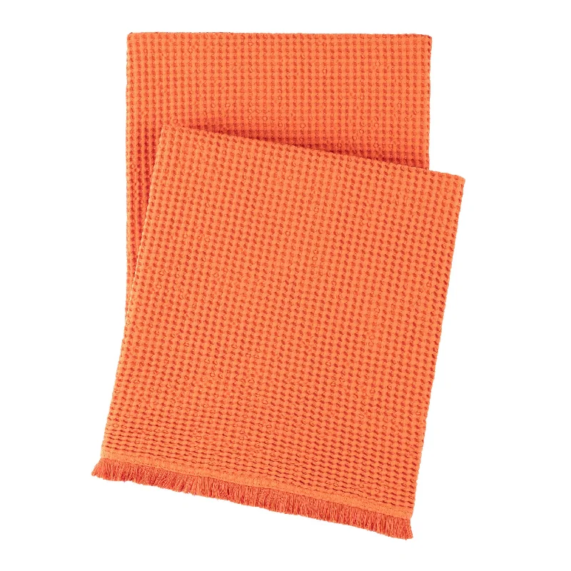 Queen - size blankets for standard - sized bedsBubble Tangerine Matelasse Throw