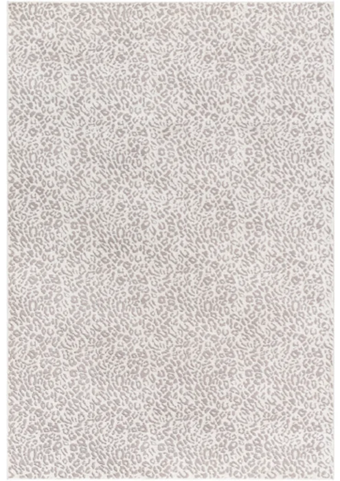 Bed skirts for beds with a fabric - covered frameCheetah Light Gray Rug with Silver Accents