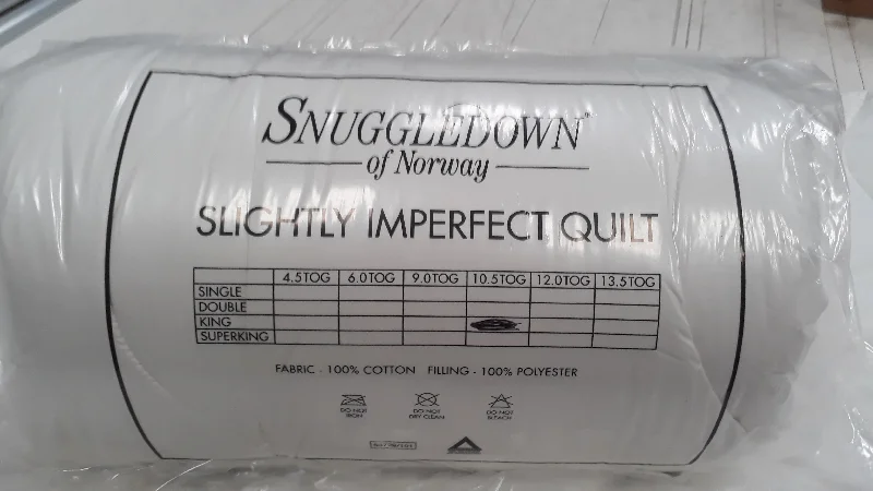 Budget - friendly duvet covers for first - time homebuyers or studentsSnuggledown Hollowfibre Duvet - 9 Tog - Single, Double, King (slightly imperfect)