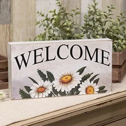 Bed skirts for beds with a curved frameDistressed "Daisy" Welcome Box Sign