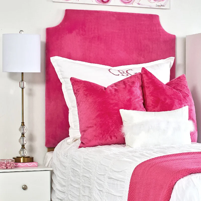 Bed skirts for beds with a square frameHeadboard (Q) - Bella Hot Pink (Queen)