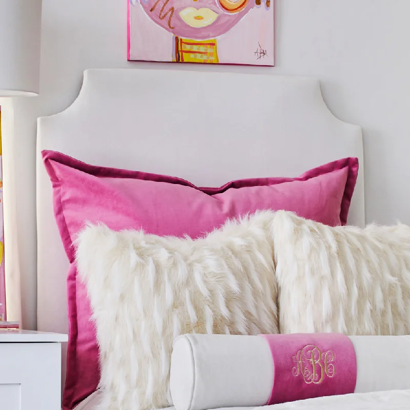 Bed skirts for beds with a wooden frameHeadboard (Q)- Bella White (Queen)