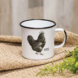 Bed skirts for beds with a metal frameHis Chicken Enamel Mug