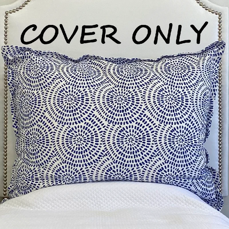 Bed skirts for beds with a non - standard frameHuge Dutch Euro Cover- Spiral Cobalt (Insert Not Included) In Stock