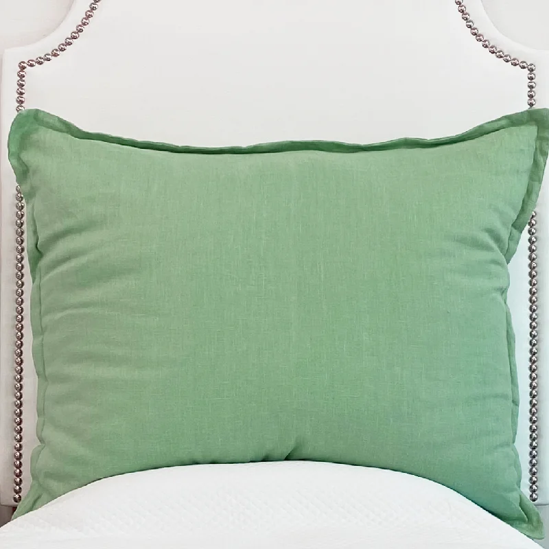 Bed skirts for beds with a leather - upholstered frameHuge Dutch Euro Pillow- Spring Green - In Stock