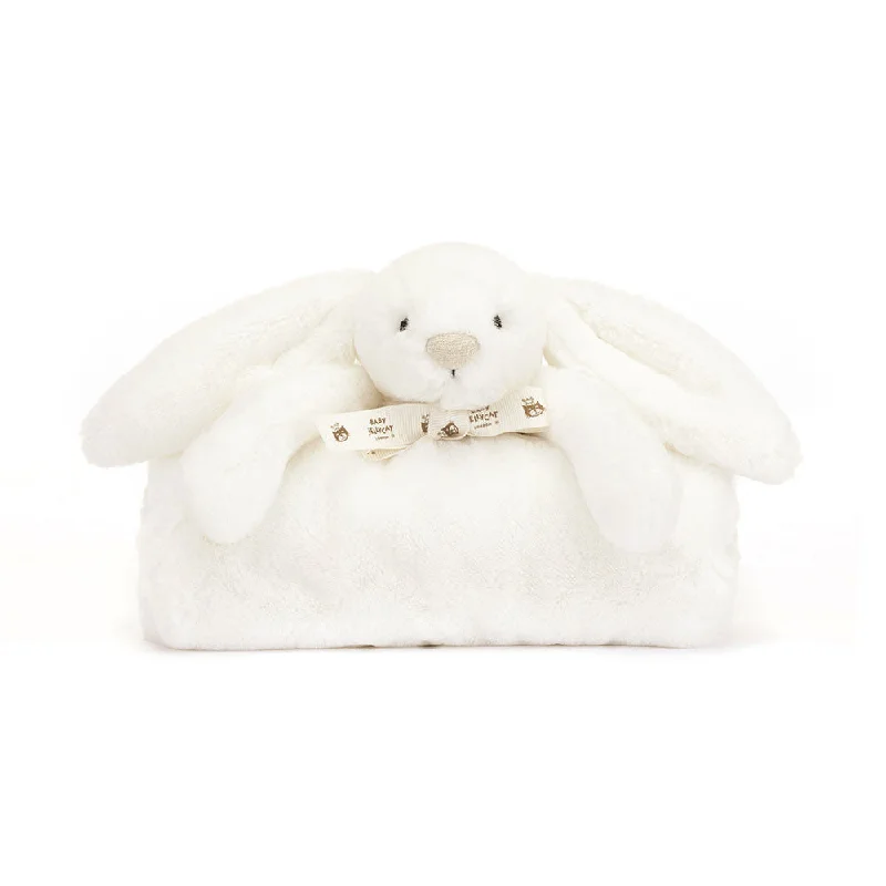 Rayon from bamboo blankets for a silky and breathable feelJellycat Bashful Luxe Bunny Blankie