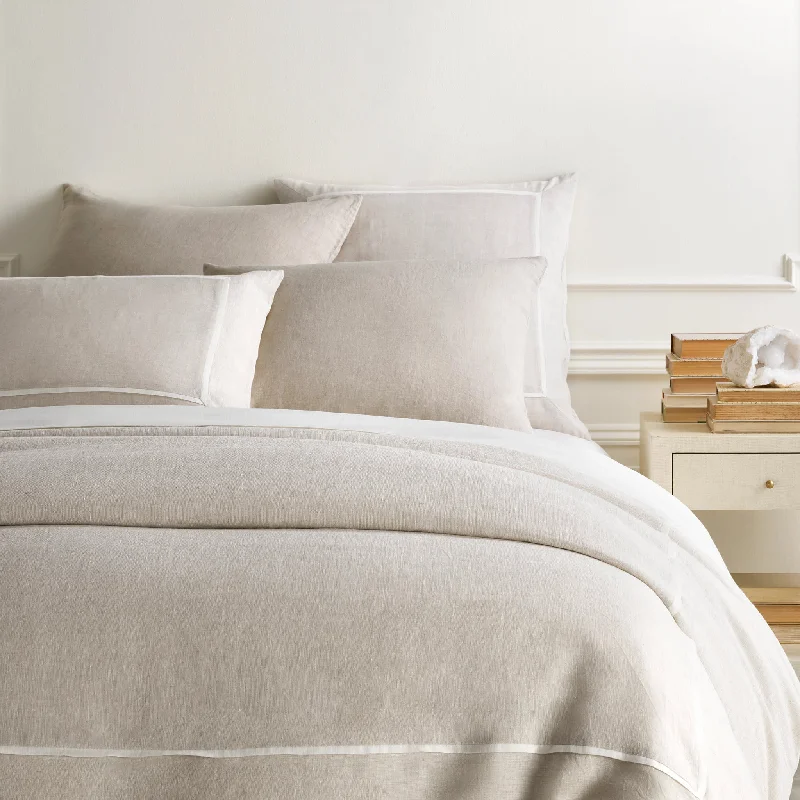 King - size duvet covers to fit large king - sized beds perfectlyKeaton Linen Natural Duvet Cover