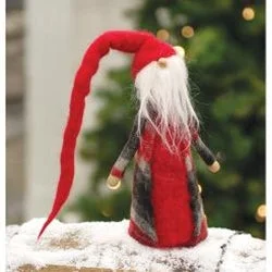 Bed skirts for beds with a metal frameLg Felted Santa Gnome w/Long Hat