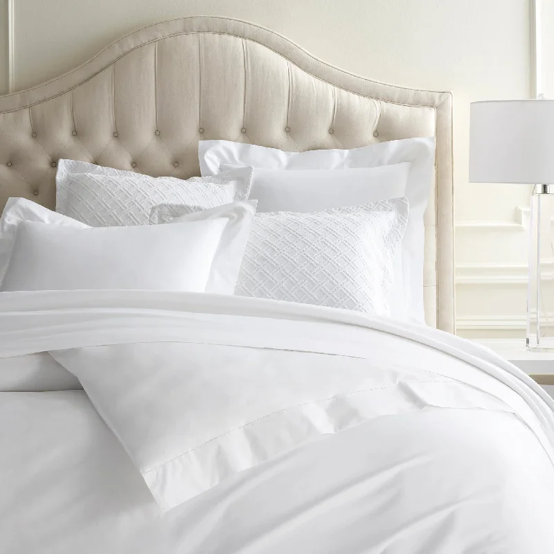 Flannel duvet covers for warmth in cold weatherLia White Duvet Cover