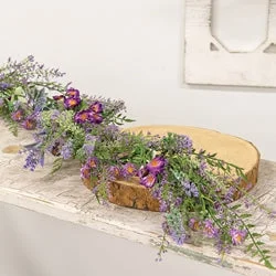 Bed skirts for beds with a slatted frameLilac & Lavender Blossoms Garland