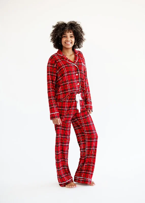 Bamboo fiber blankets with natural antibacterial propertiesMiddle of the Night Pajamas - Red Plaid - Final Sale