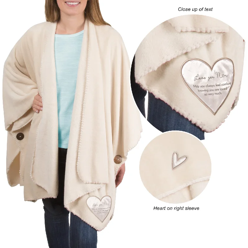 Silk blankets with a smooth and elegant touchMom 50" x 30" Royal Plush Comfort Shawl