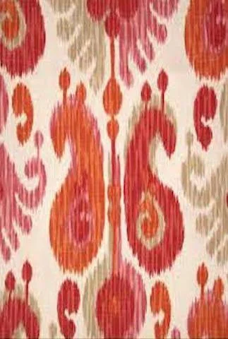 Bed skirts for beds with a curved frameMr. Brown's Ikat