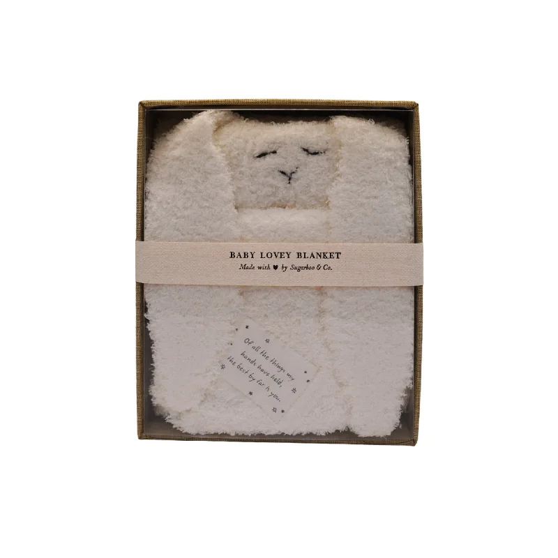 Silk blankets with a smooth and elegant touch***"Of all the things" Bunny Baby Lovey Blanket