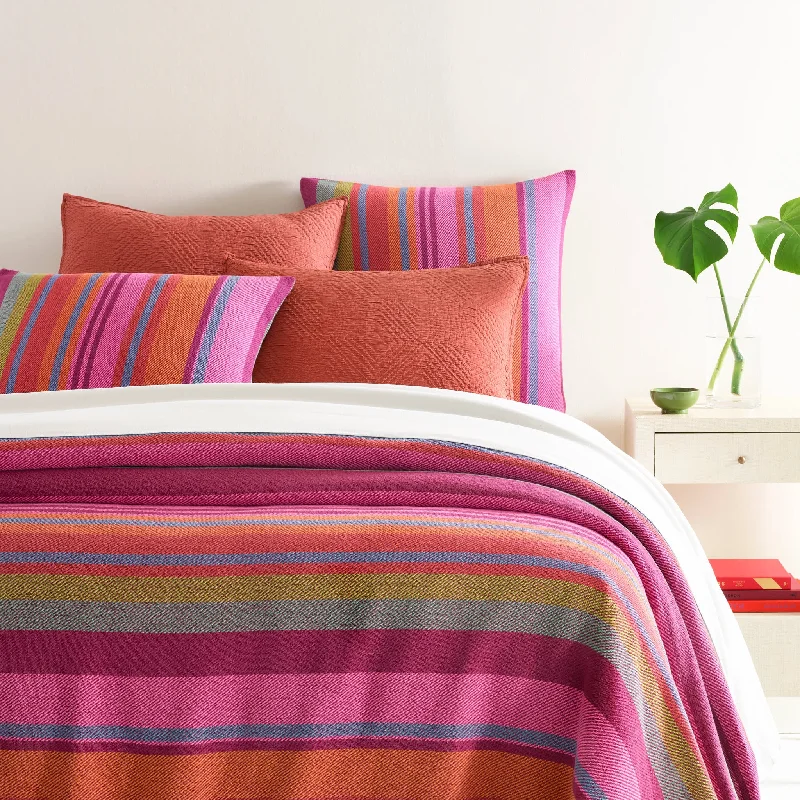 Synthetic fiber blend blankets for a budget - friendly choicePilar Stripe Blanket