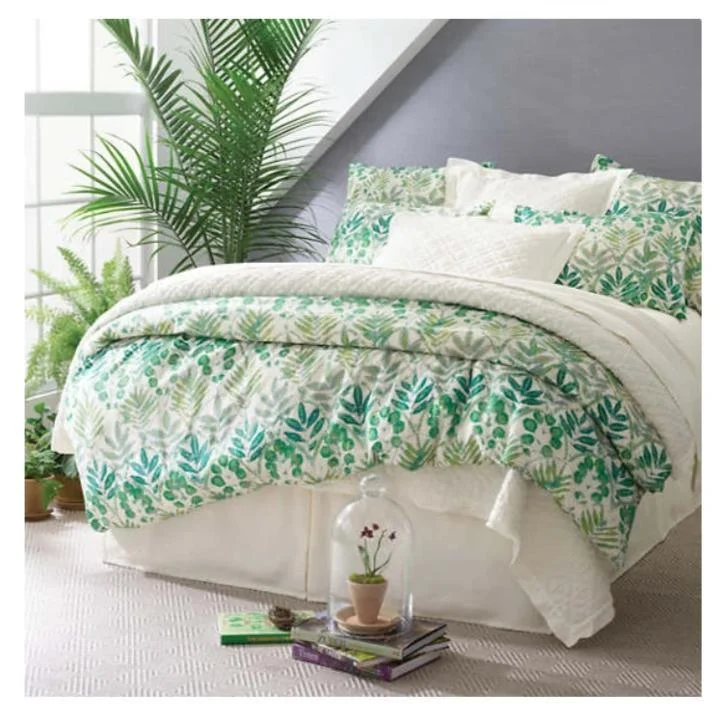 Zipper - closure duvet covers for easy removal and washingPine Cone Hill Botanical Duvet Cover