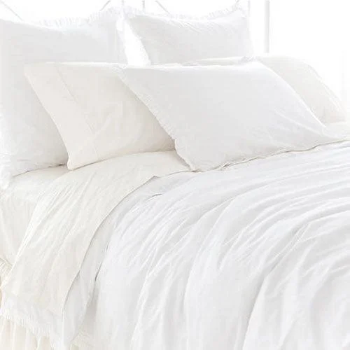 Paisley - printed duvet covers for an exotic and elegant appearancePine Cone Hill Classic Ruffle White Duvet