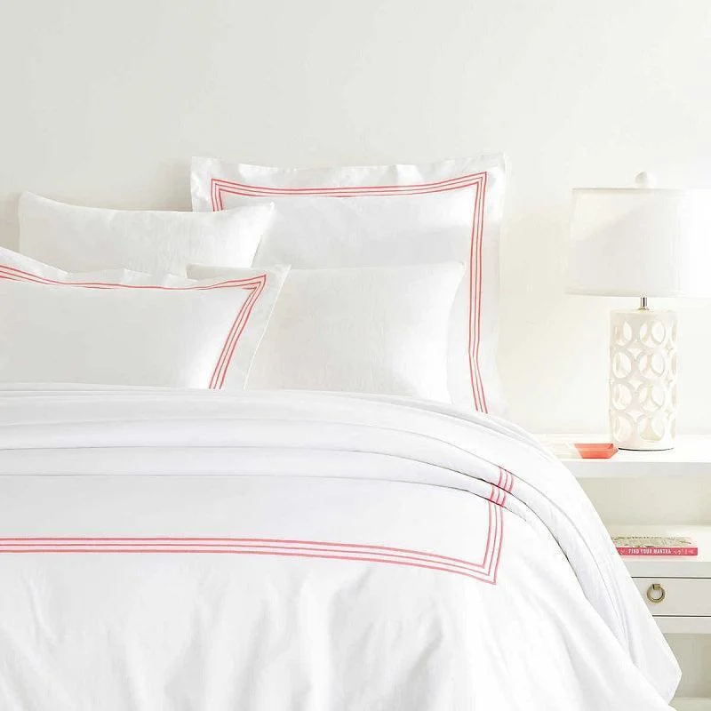 Paisley - printed duvet covers for an exotic and elegant appearancePine Cone Hill Trio Coral Duvet Cover