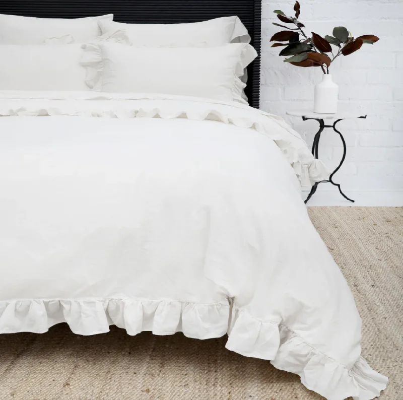 Floral - printed duvet covers for a romantic and feminine touchRowan Crinkled Cotton Duvet Cover Set - Final Sale 40% off in cart