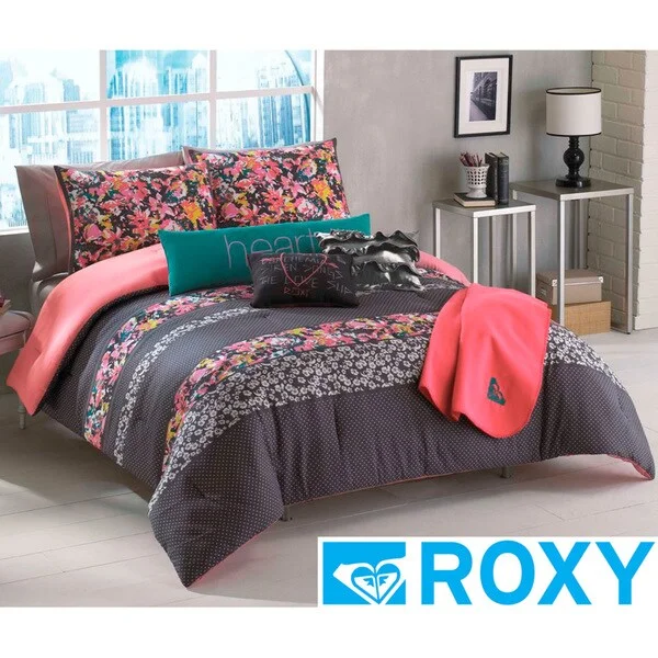 King - size comforters to fit large king - sized beds perfectlyRoxy Samantha Floral Comforter Set