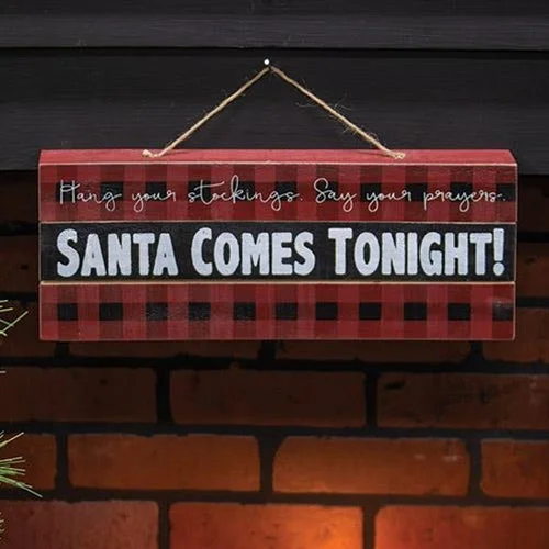 Bed skirts for beds with a decorative - carved frameSanta Comes Tonight Sign