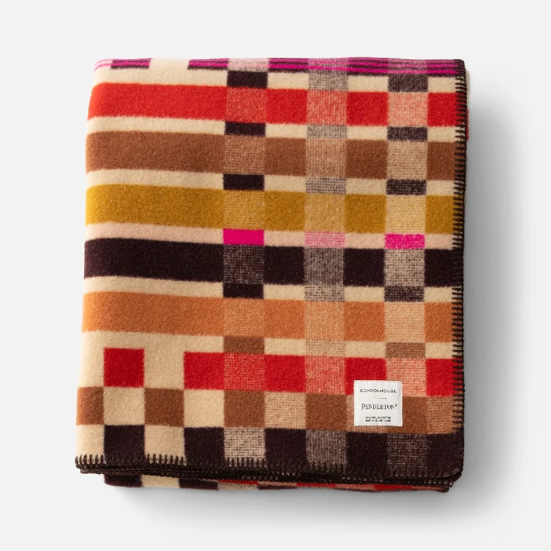 Recycled polyester blankets for an eco - conscious optionSchoolhouse x Pendleton® Canebrake Wool Blanket