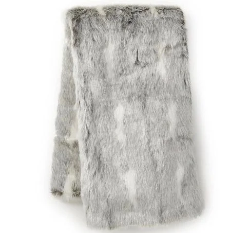 Bed skirts for beds with a rectangular frameShaggy Fur Throw - Gray