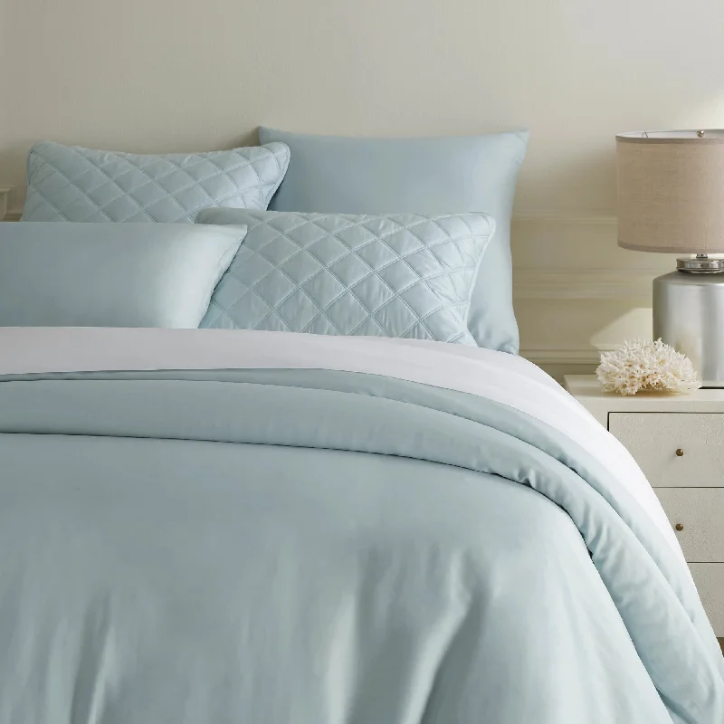 Duvet covers to match a specific bedroom color schemeSilken Solid Robin's Egg Blue Duvet Cover