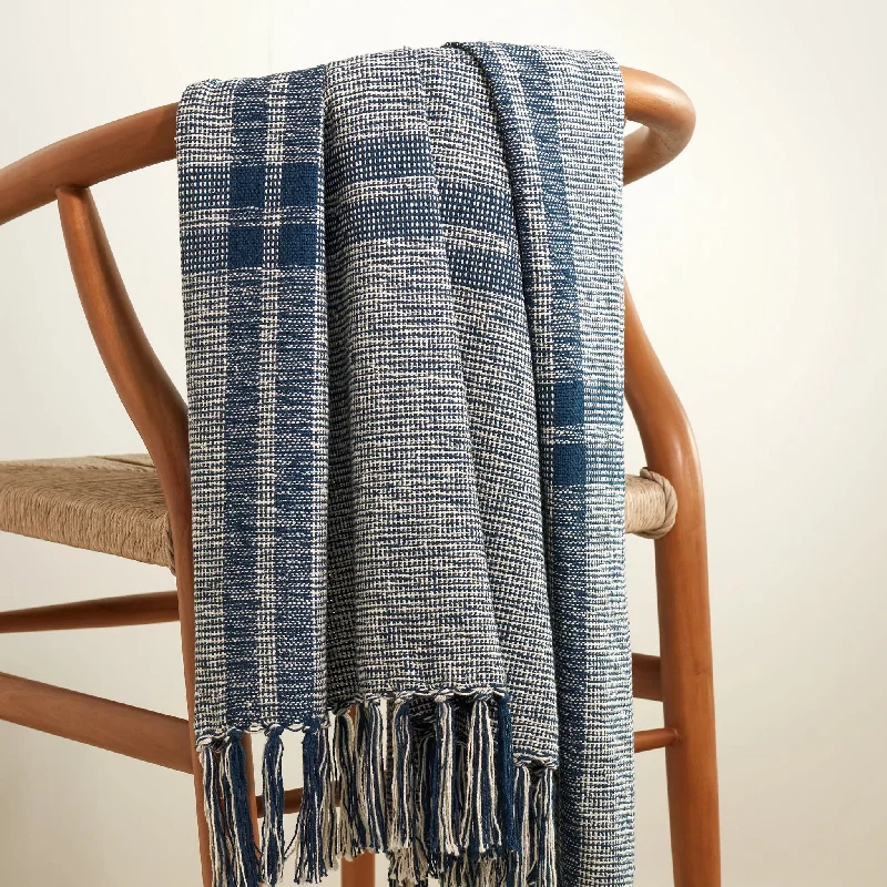 Silk blankets with a smooth and elegant touchStevie Indigo Throw