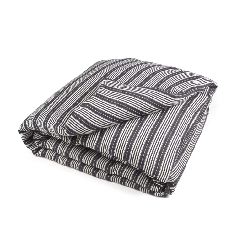 Duvet covers to pair with down comforters for maximum warmthLibeco Tack Stripe Duvet Cover