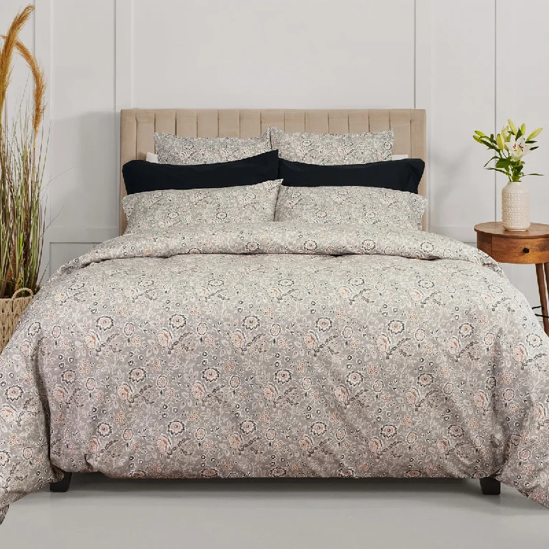 Oversized duvet covers that drape beautifully over the sides of the bed for a luxurious lookTerra Duvet and Shams - King