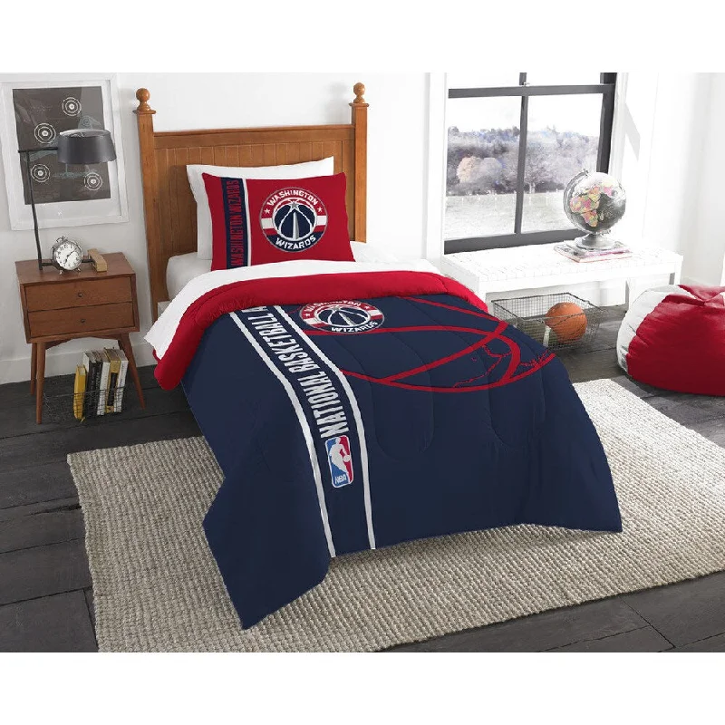 Down - filled comforters for supreme warmth and lightnessThe Northwest Company NBA 862 Wizards Twin Printed Comforter Set