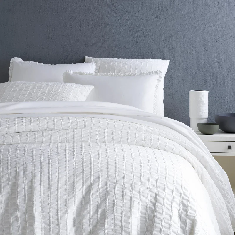 Duvet covers suitable for use with synthetic - filled comfortersTidal White Duvet Cover