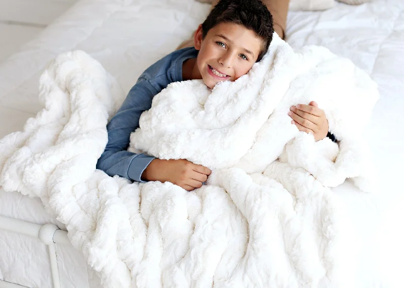 Synthetic fiber blend blankets for a budget - friendly choiceUltra Sorbet Marshmallow Cream Blanket