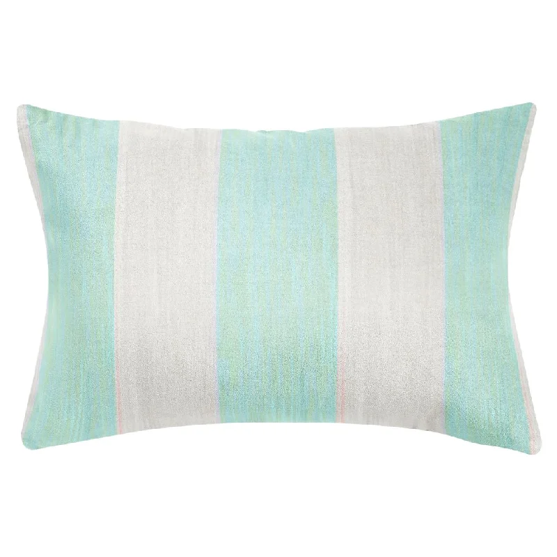 Floral - printed duvet covers for a romantic and feminine touchVersailles Stripe Aqua 14x20 Pillow