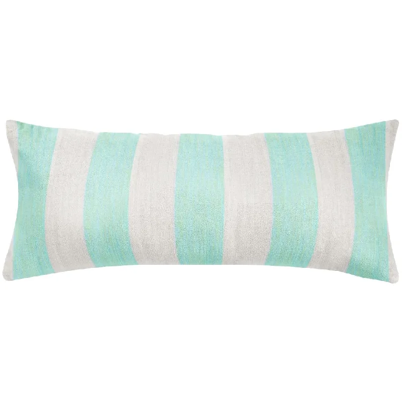 Velvet duvet covers for a plush and cozy lookVersailles Stripe Aqua 14x36 Pillow