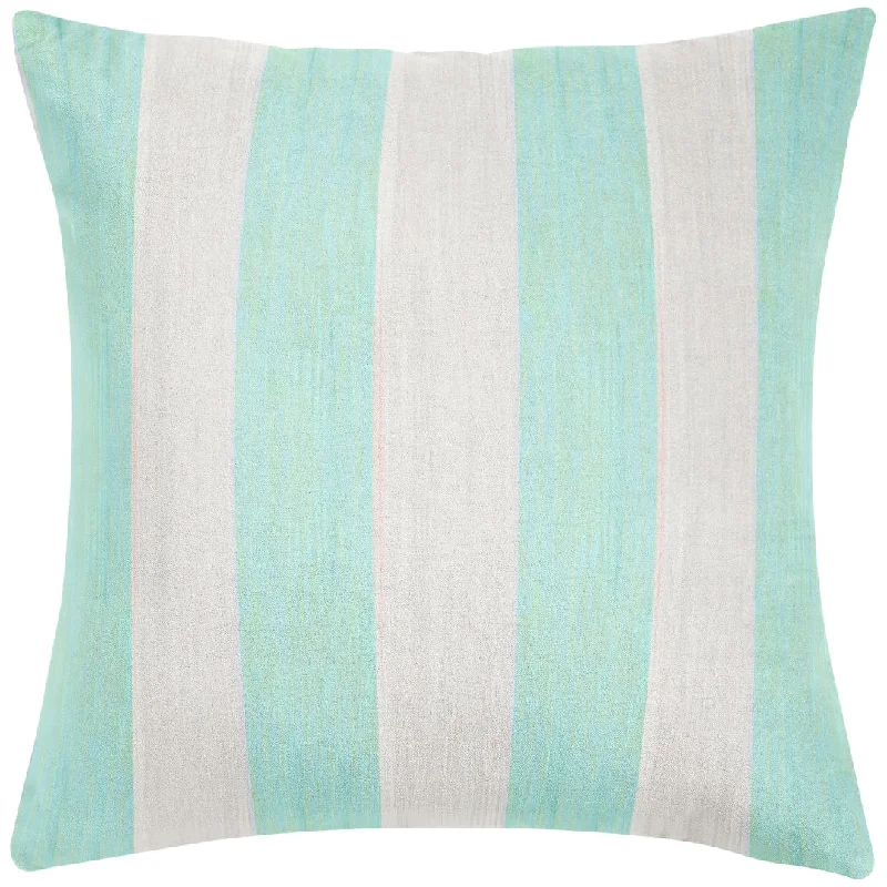 Moisture - wicking duvet covers to prevent night sweatsVersailles Stripe Aqua 26x26 Pillow