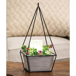 Bed skirts for beds with a leather - upholstered frameWood Plant Holder w/Triangle Metal Frame