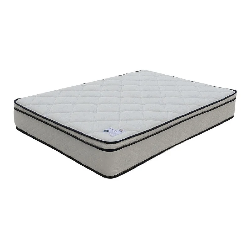 Innerspring mattresses with coil counts for supportFull Mattress White